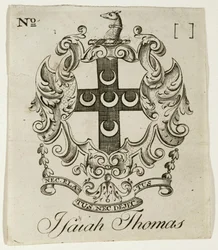 Exlibris für Isaiah Thomas (1749-1831)